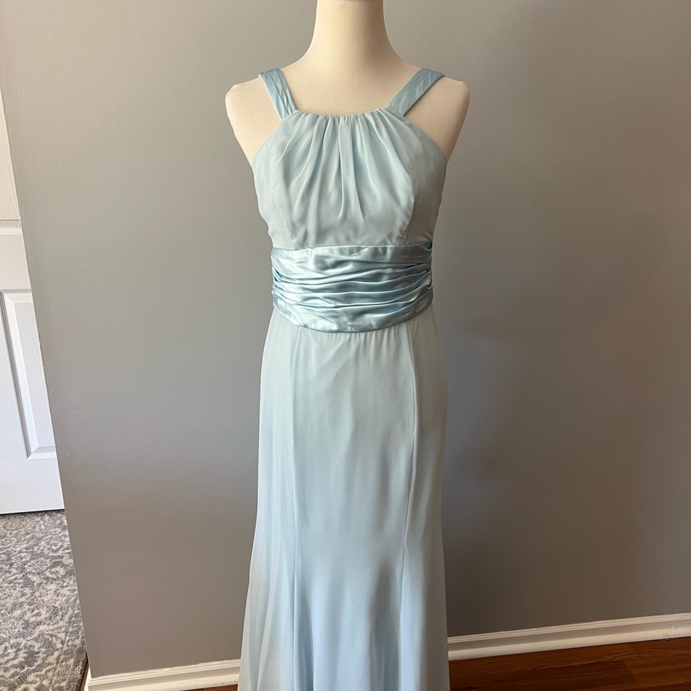 David’s Bridal Chiffon and Charmeuse dress